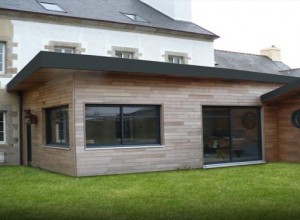 Construction d'extension de maison en bois  à Grainville-sur-Odon